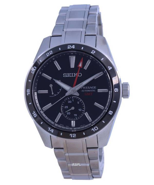 Seiko Presage Sharp Edged GMT Automatic SPB221 SPB221J1 SPB221J 100M Mens Watch