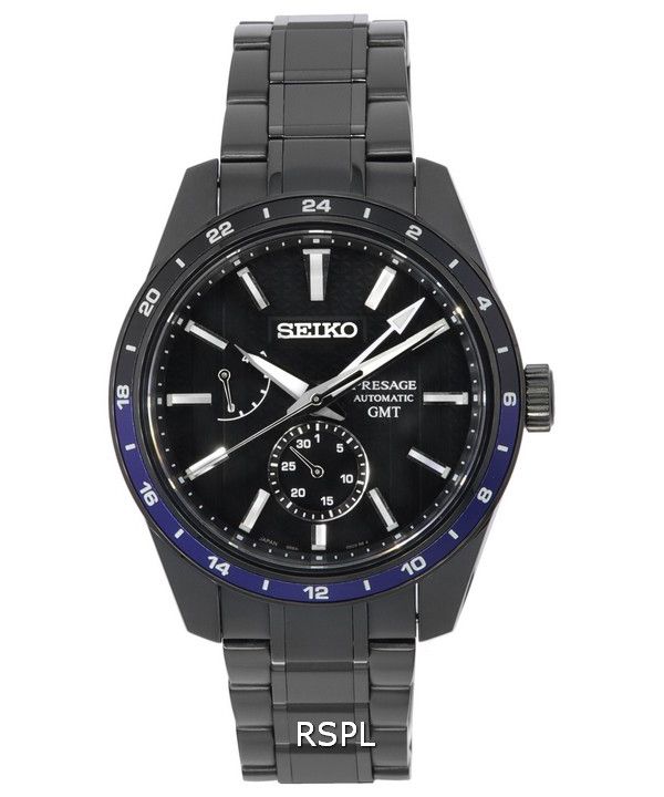 Seiko Presage Sharp Edged Series ZERO HALLIBURTON Limited Edition Black Dial Automatic SPB271J1 100M Men's Watch