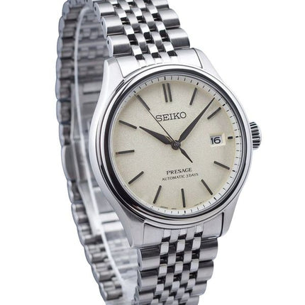 Seiko Presage Classic Shiro-iro Stainless Steel Warm White Dial Automatic SPB463J1 100M Men's Watch