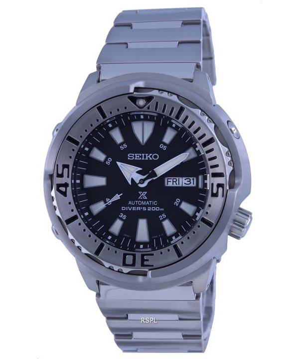 Seiko Prospex Black Dial Divers Automatic SRPE85K1 200M Mens Watch