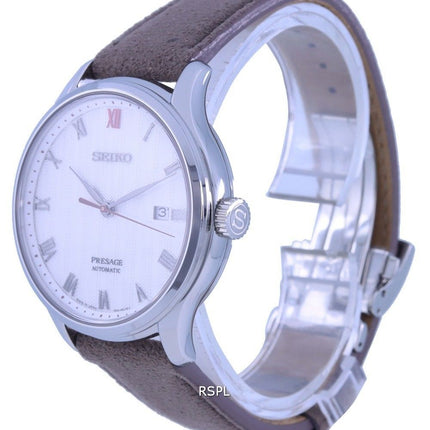 Seiko Presage Zen Garden White Dial Leather Strap Automatic SRPG25 SRPG25J1 SRPG25J Men's Watch