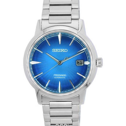 Seiko Presage Cocktail Time The Aviation Blue Dial Automatic SRPJ13 SRPJ13J1 SRPJ13J Men's Watch