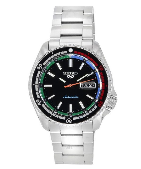 Seiko 5 Sports SKX Style The New Regatta Timer Special Edition Black Dial Automatic SRPK13K1 100M Mens Watch