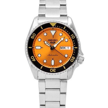 Seiko 5 Sports SKX Style Midi Orange Dial Automatic SRPK35K1 100M Men's Watch