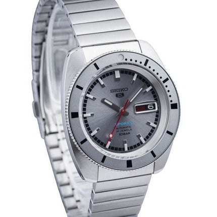 Seiko 5 Sports 1968 Recreation Limited Edition Silver Grey Dial Automatic SRPL03K1 100M Mens Watch With Extra Strap