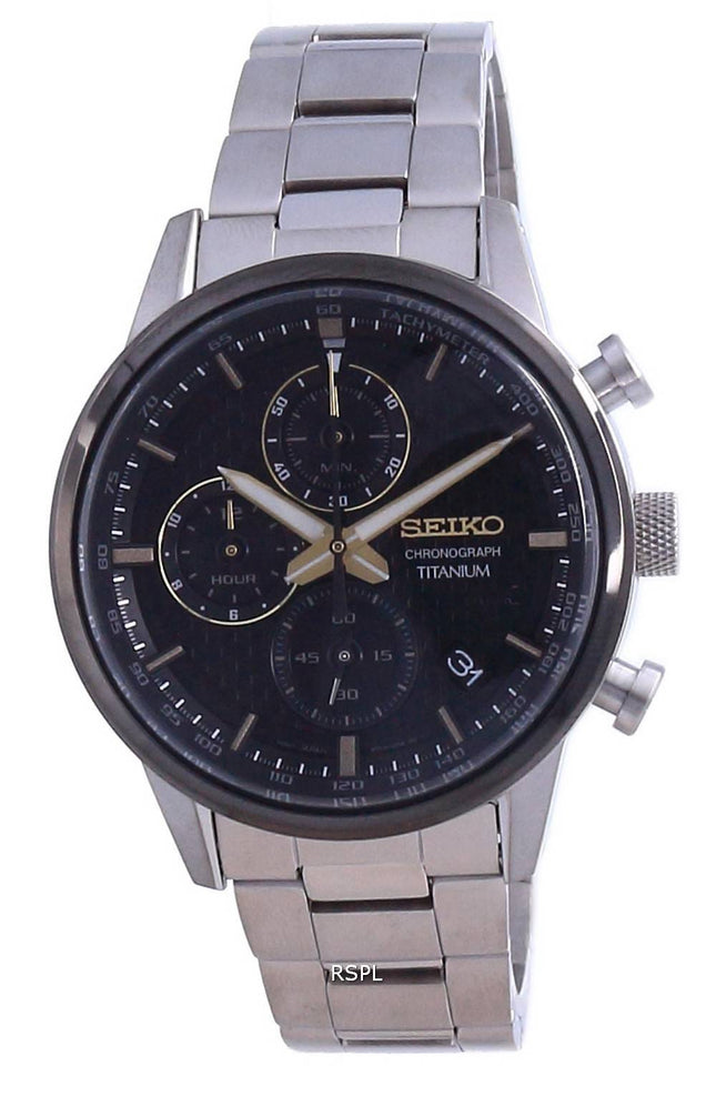 Seiko Discover More Titanium Chronograph Quartz SSB391 SSB391P1 SSB391P 100M Men's Watch