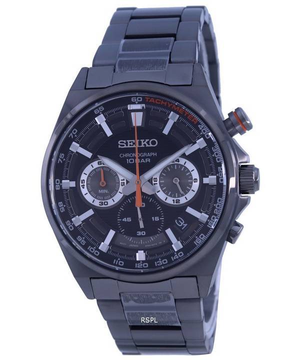 Seiko Neo Sports Chronograph Black Dial Quartz SSB399 SSB399P1 SSB399P 100M Men's Watch