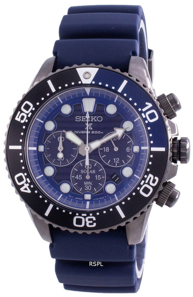 Seiko Prospex Save The Ocean Diver's SSC701 SSC701P1 SSC701P Quartz Chronograph Special Edition 200M Men's Watch