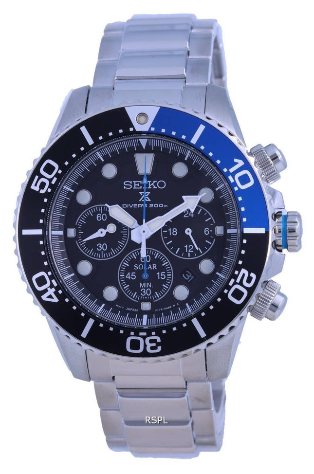 Seiko Prospex Chronograph Solar Divers SSC781 SSC781P1 SSC781P 200M Mens Watch