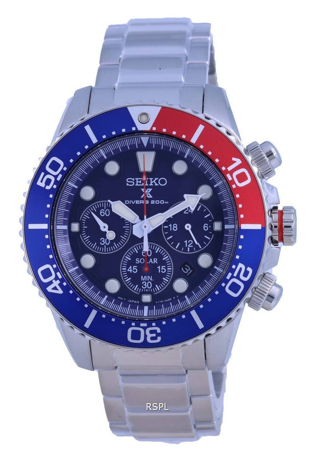 Seiko Prospex Chronograph Solar Divers SSC783 SSC783P1 SSC783P 200M Mens Watch