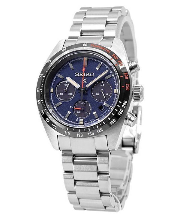 Seiko Prospex Speedtimer Chronograph Solar Blue Dial SSC815 SSC815P1 SSC815P 100M Men's Watch