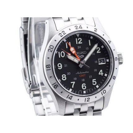 Seiko 5 Sports GMT Field Series Stainless Steel Black Dial Automatic SSK023K1 100 Men's Watch