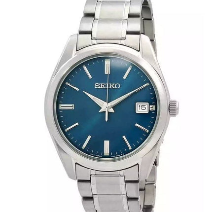 Seiko Classic Stainless Steel Blue Dial Quartz SUR525P1 100M Men's Watch