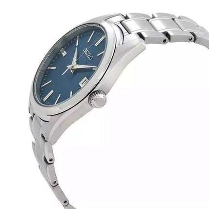 Seiko Classic Stainless Steel Blue Dial Quartz SUR525P1 100M Men's Watch