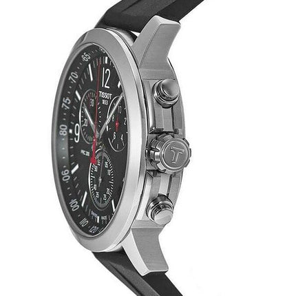 Tissot PRC 200 T-Sport Chronograph Black Dial Quartz Divers T114.417.17.057.00 200M Mens Watch