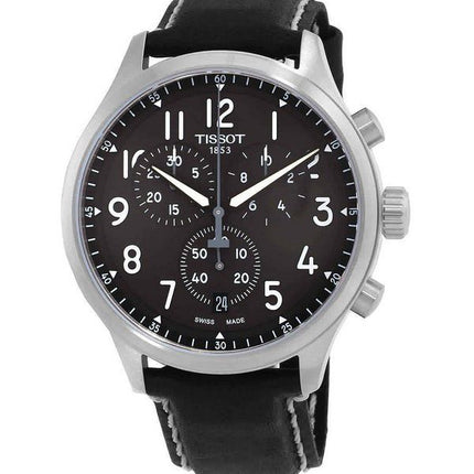 Tissot T-Sport Chrono XL Leather Strap Anthracite Dial Quartz T116.617.16.062.00 100M Mens Watch