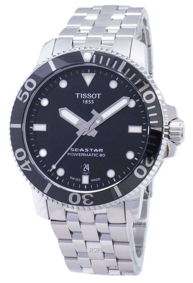 Tissot T-Sport Seastar T120.407.11.051.00 T1204071105100 Powermatic 80 300M Men's Watch