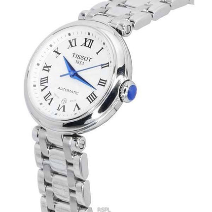 Tissot T-Lady Bellissima Stainless Steel White Dial Automatic T126.207.11.013.00 T1262071101300 Women's Watch