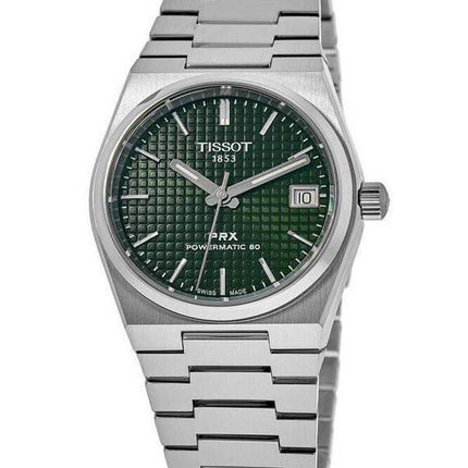 Tissot PRX T-Classic Powermatic 80 Green Dial Automatic T137.207.11.091.00 100M Unisex Watch