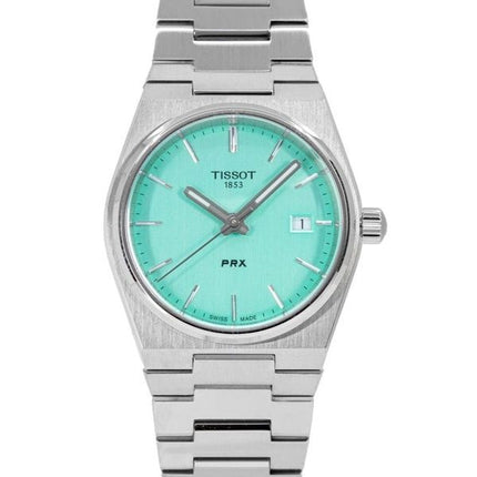 Tissot T-Classic PRX Stainless Steel Light Green Dial Quartz T137.210.11.091.00 100M Women's Watch