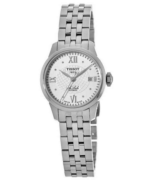 Tissot T-Classic Le Locle Diamond Accents Silver Dial Automatic T41.1.183.16 T41118316 Women's Watch