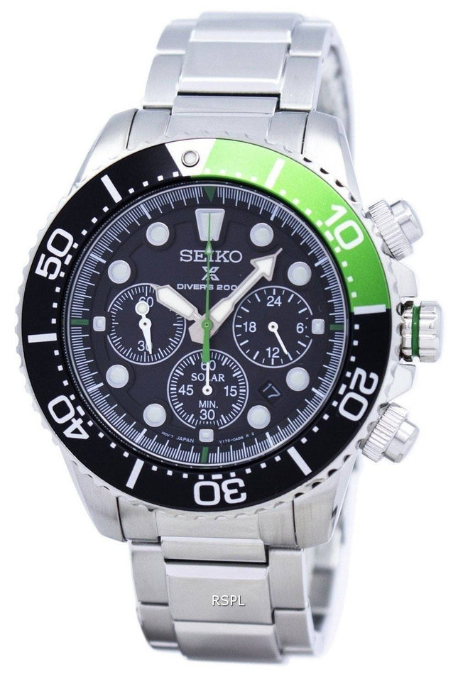 Refurbished Seiko Prospex Diver's Solar Chronograph SSC615 SSC615P1 SSC615P 200M Men's Watch