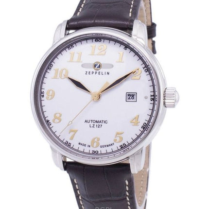 Refurbished Zeppelin LZ127 Graf White Dial Germany Made Automatic 76561 Men's Watch