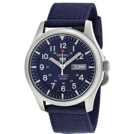 Refurbished Seiko 5 Sports Nylon Strap Blue Dial Automatic SNZG11K1 100M Men's Watch