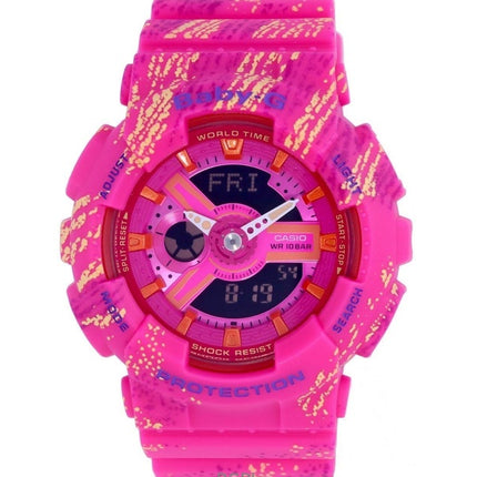 Refurbished Casio Baby-G Analog Digital Resin Strap Multicolor Dial Quartz BA-110TX-4A 100M Women's Watch