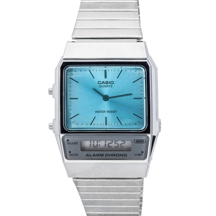 Refurbished Casio Vintage Analog Digital Stainless Steel Quartz AQ-800EC-2A Unisex Watch