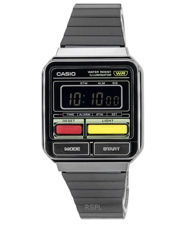 Refurbished Casio Vintage Digital Stainless Steel Quartz A120WEGG-1B Unisex Watch