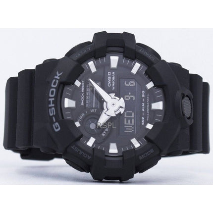 Refurbished Casio G-Shock Analog Digital Resin Strap Black Dial GA-700-1B 200M Men's Watch