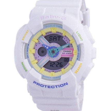 Refurbished Casio Baby-G Analog Digital Resin Strap Multicolor Dial Quartz BA-110TM-7A 100M Women's Watch