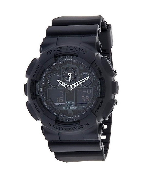 Refurbished Casio G-Shock Analog Digital Black Dial Quartz GA-100-1A1 200M Men's Watch