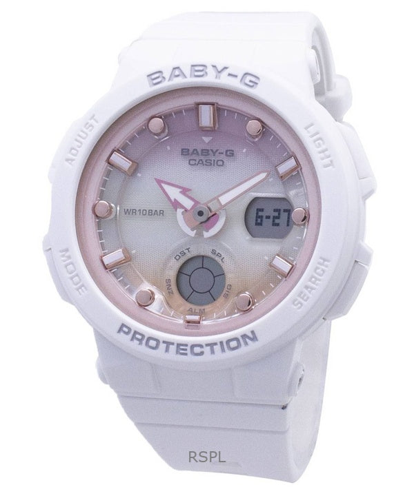 Refurbished Casio Baby-G Analog Digital White Dial Quartz BGA-250-7A2 100M Women's Watch