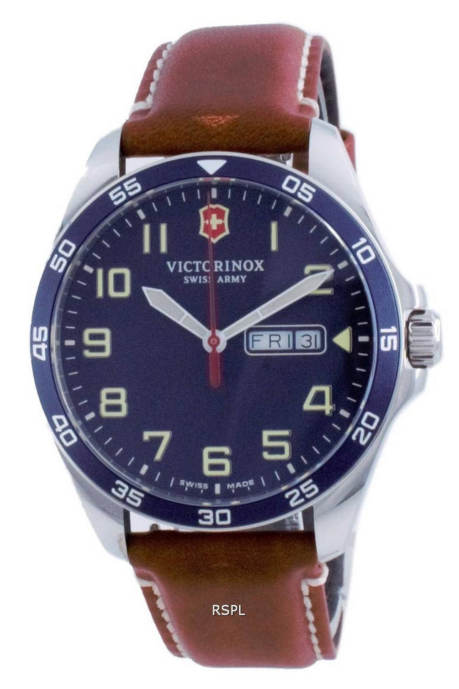 Victorinox Fieldforce Blue Dial Stainless Steel Quartz 241848 100M Mens Watch