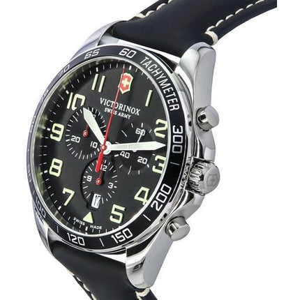 Victorinox Swiss Army Fieldforce Chronograph Black Dial Quartz 241852 100M Mens Watch