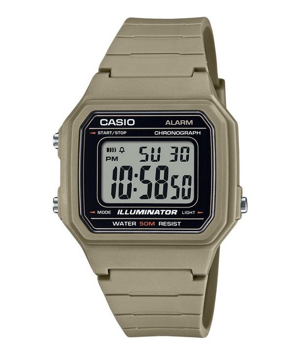 Casio Youth Digital Resin Strap Quartz W-217H-5AV Men's Watch