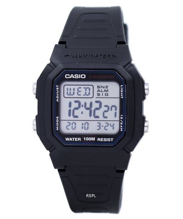 Casio Digital Classic Illuminator W-800H-1AVDF W-800H-1AV Men's Watch