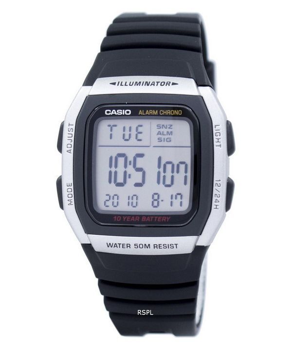 Casio Youth Digital Alarm Chrono Illuminator W-96H-1AVDF W-96H-1AV Mens Watch