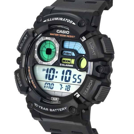 Casio Fishing Gear Line Digital Quartz WS-1500H-1A WS1500H-1 100M Men's Watch