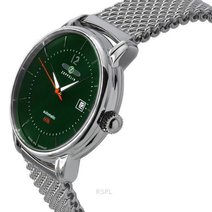 Zeppelin LZ120 Bodensee Stainless Steel Green Dial Automatic 8160M4 Men's Watch