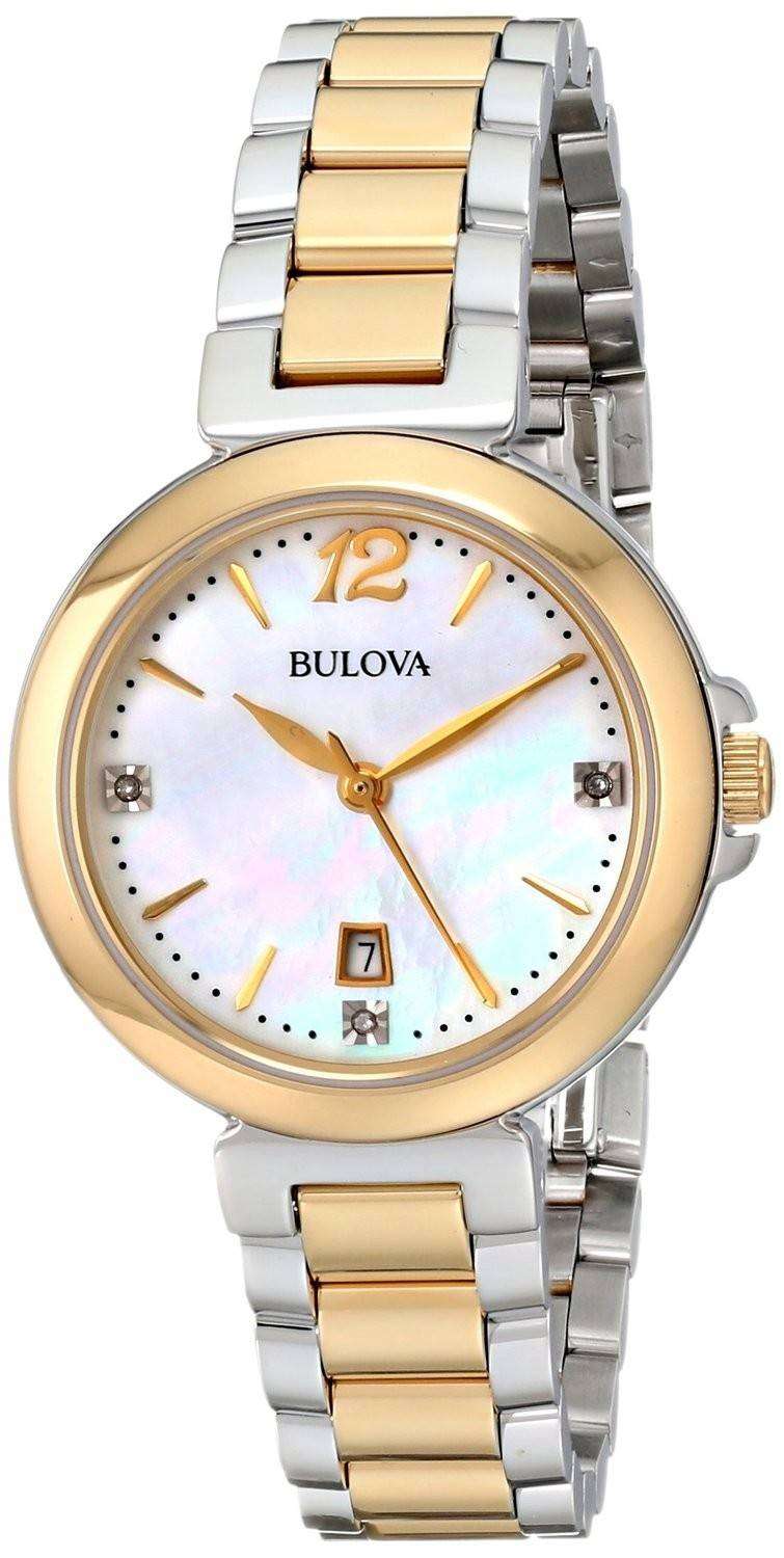 Bulova Diamond Gallery Two Tone 98P142 Womens Watch  