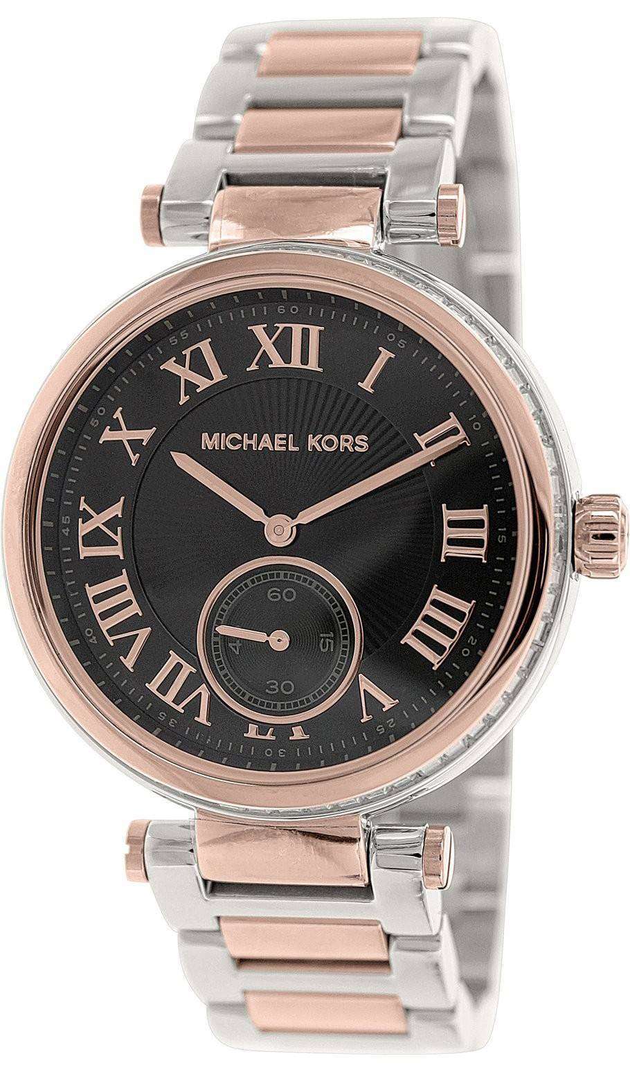 Michael Kors Skylar Black Dial Two Tone MK5957 Womens Watch - ZetaWatches