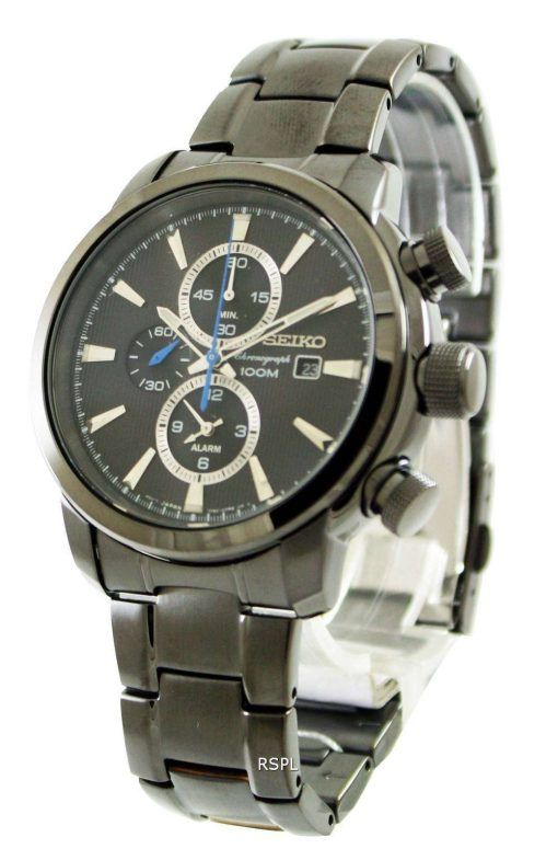 Seiko Chronograph 100M Alarm SNAF49P1 Mens Watch