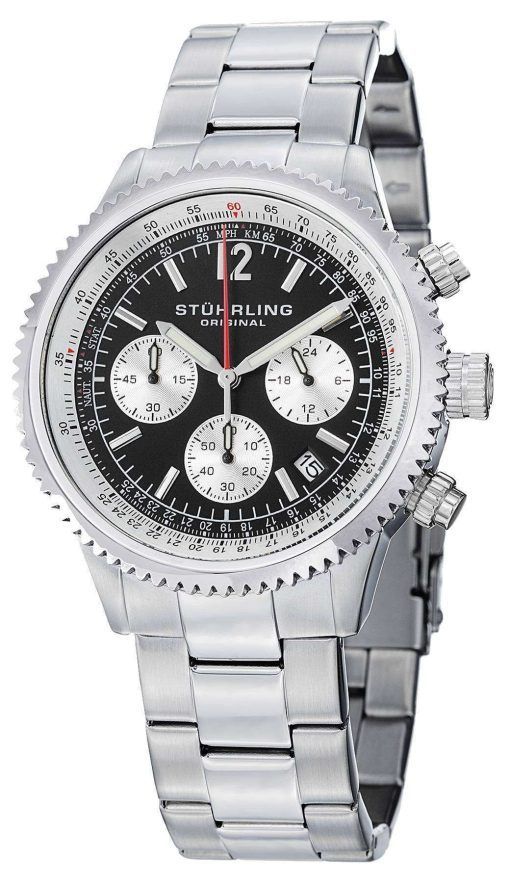 Stuhrling Original Monaco Quartz Chronograph 669B.01 Mens Watch