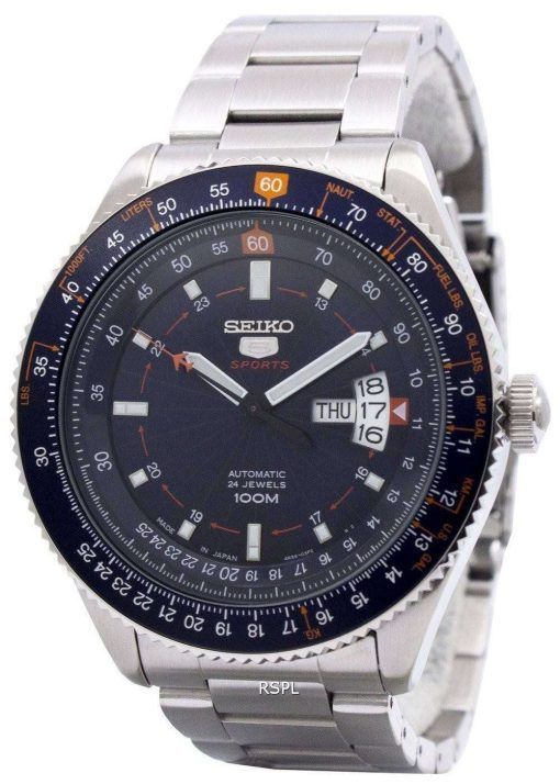 Seiko 5 Sports Automatic 24 Jewels Pilot Japan Made SRP609J1 SRP609J Men's Watch