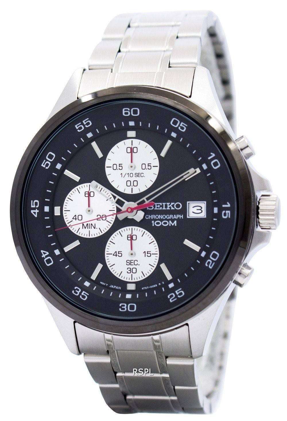 Seiko Chronograph Quartz 100M SKS483 SKS483P1 SKS483P Men's Watch ...