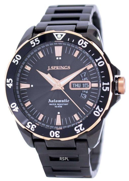 J.Springs by Seiko Automatic Black Dial 100M BEB065 Men's Watch