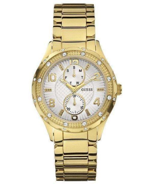 Guess Chronograph Multifunction Gold Tone Quartz Crystal W0442L2 Women's Watch